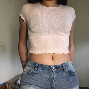 Lettuce Edge Crop Top